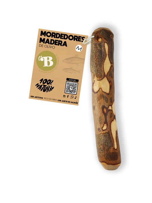 Bimordiscos Palo De Olivo Para Perros Con Aceite De Salmón Pack. 2 X L_0