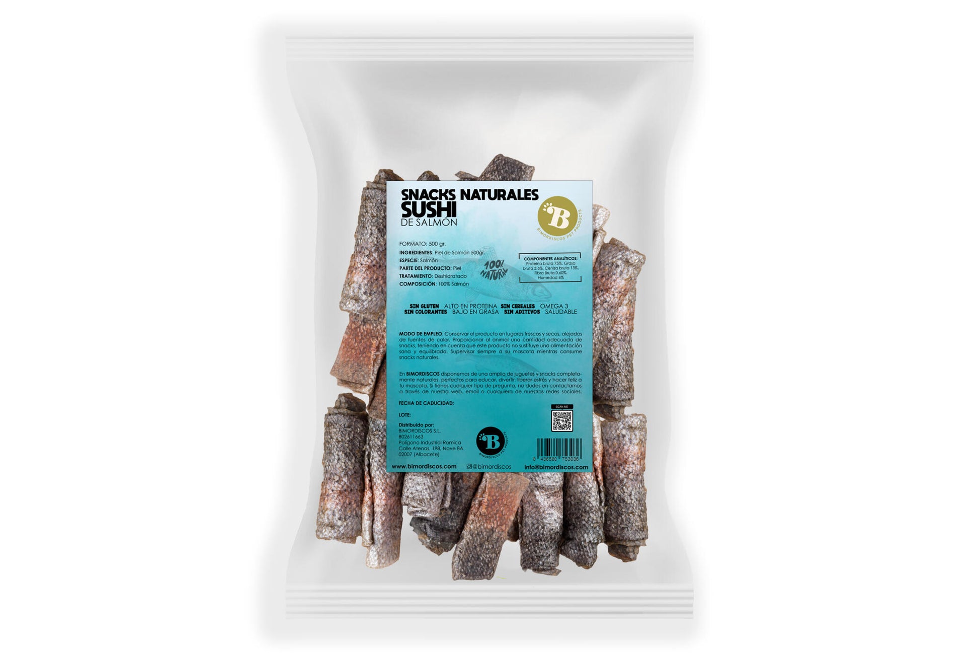 Bimordiscos Piel De Salmón Para Perros Y Gatos · 500g_0