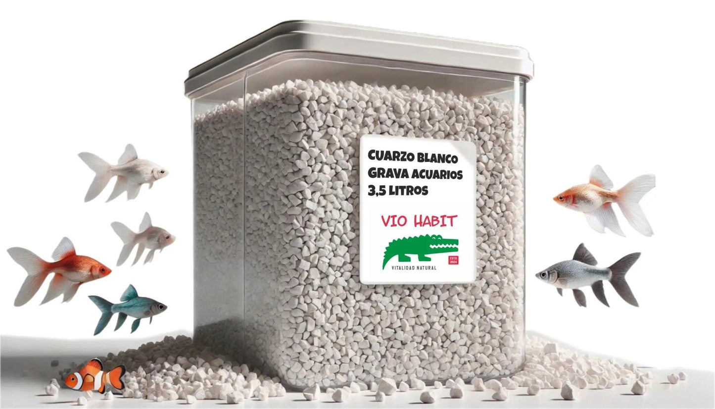 Vio Habit Cuarzo Blanco Acuarios / Tarrina 3.5 L. / Grueso / Blanco_0