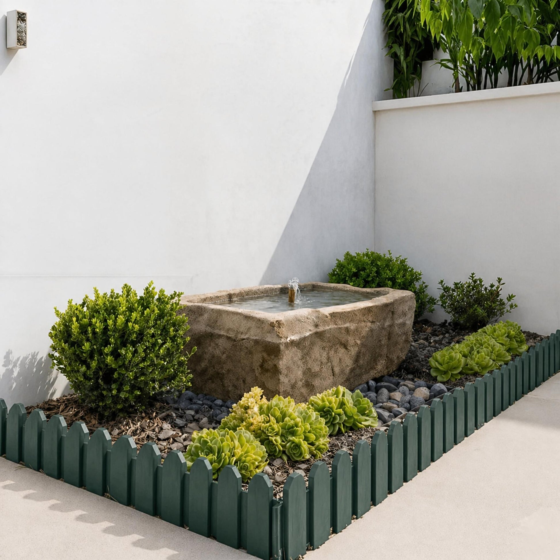 Bordura De Jardin Sierra Border 0,20x0,80 M Verde Nortene_1