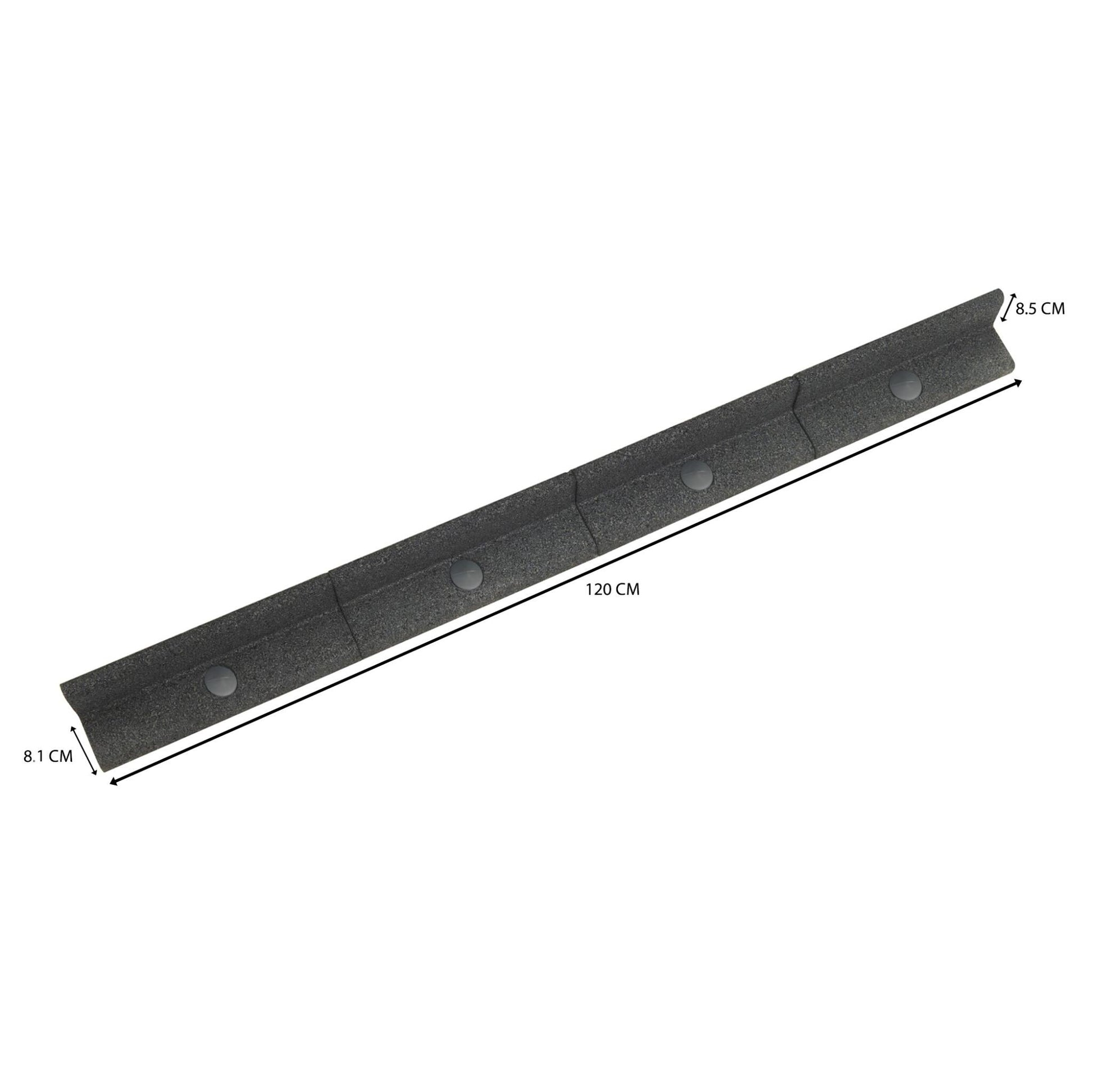 Bordura Flexible Para Jardín 33.6m Con Mazo – Gris_4