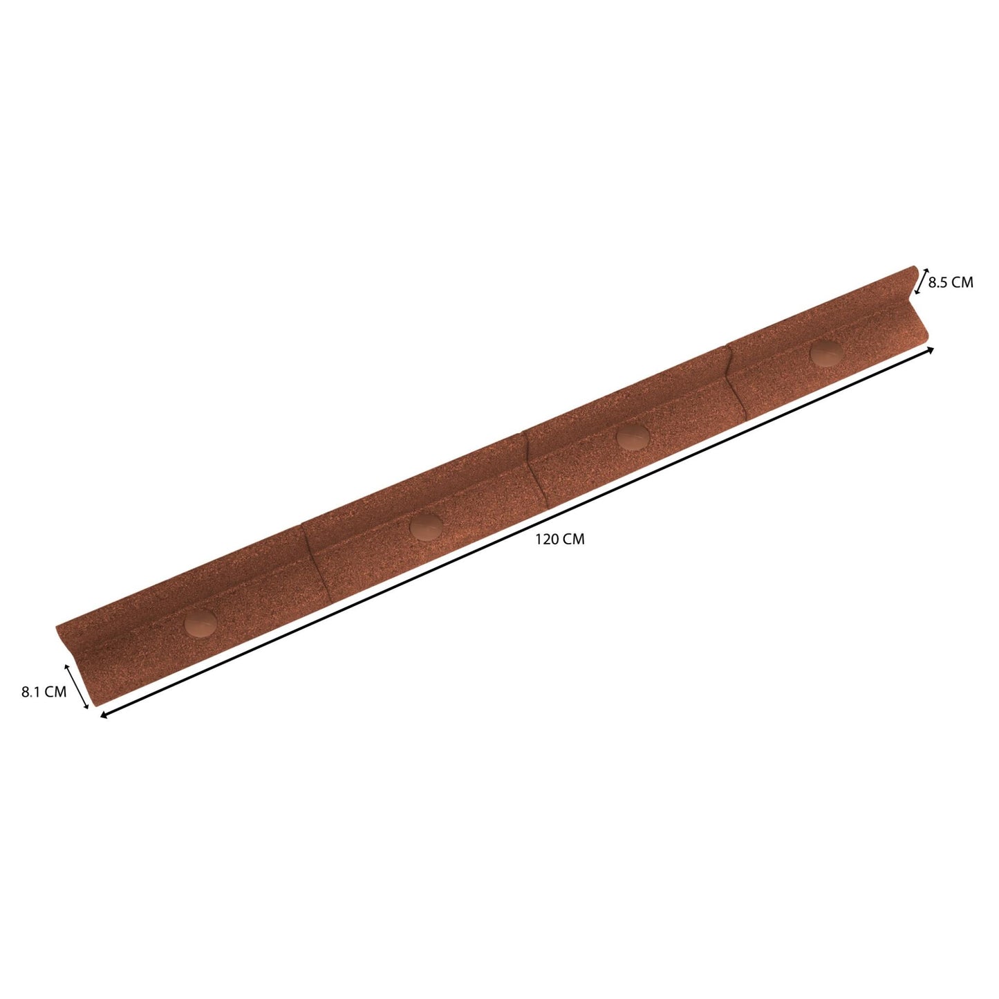 Bordura Flexible Para Jardín 36m Con Mazo – Terracota_4