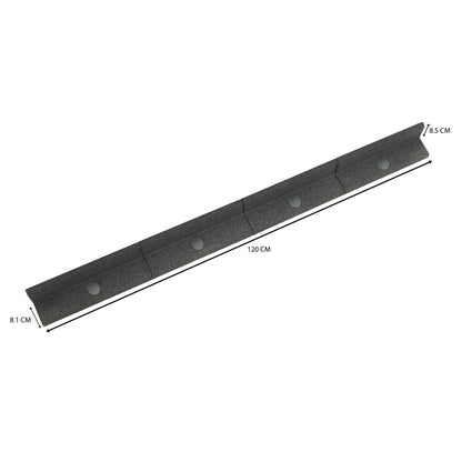 Bordura Flexible Para Jardín 4.8m Con Mazo – Gris_4