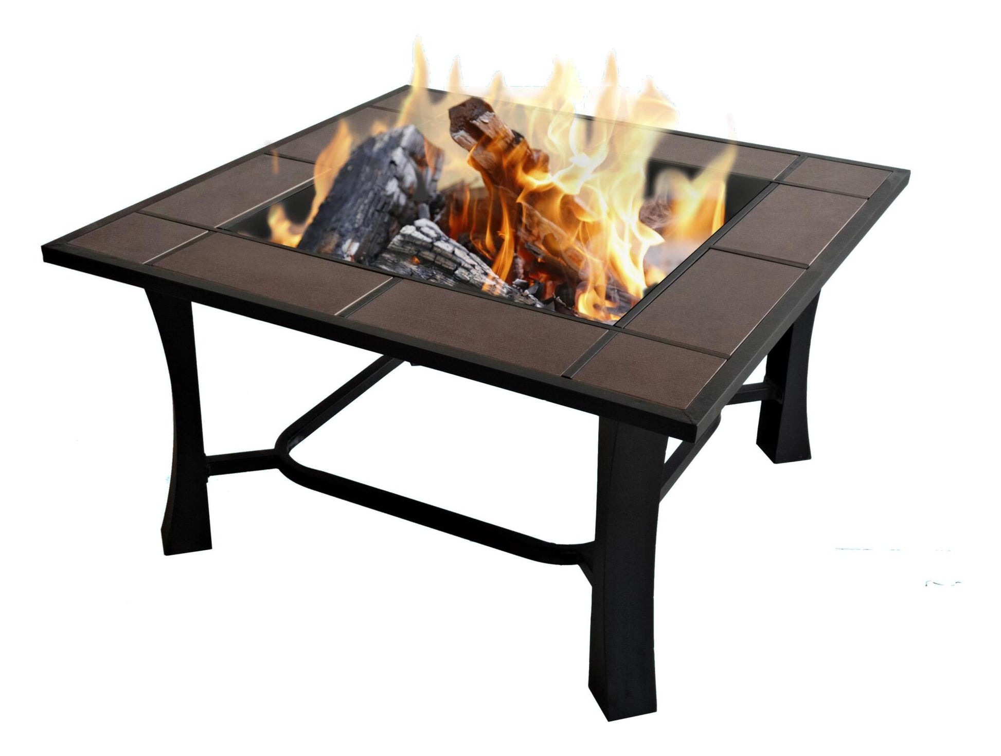 Brasero Exterior Rectangular En Cerámica Y Mármol Con Parrilla Efp53 Purline_1