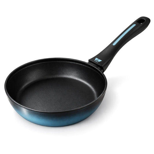 Briebe Sartén Inducción Acero Forjado 20 Cm Antiadherente Sin Pfoa, Todas Cocinas, Fabricada En España, Mare, Azul_0