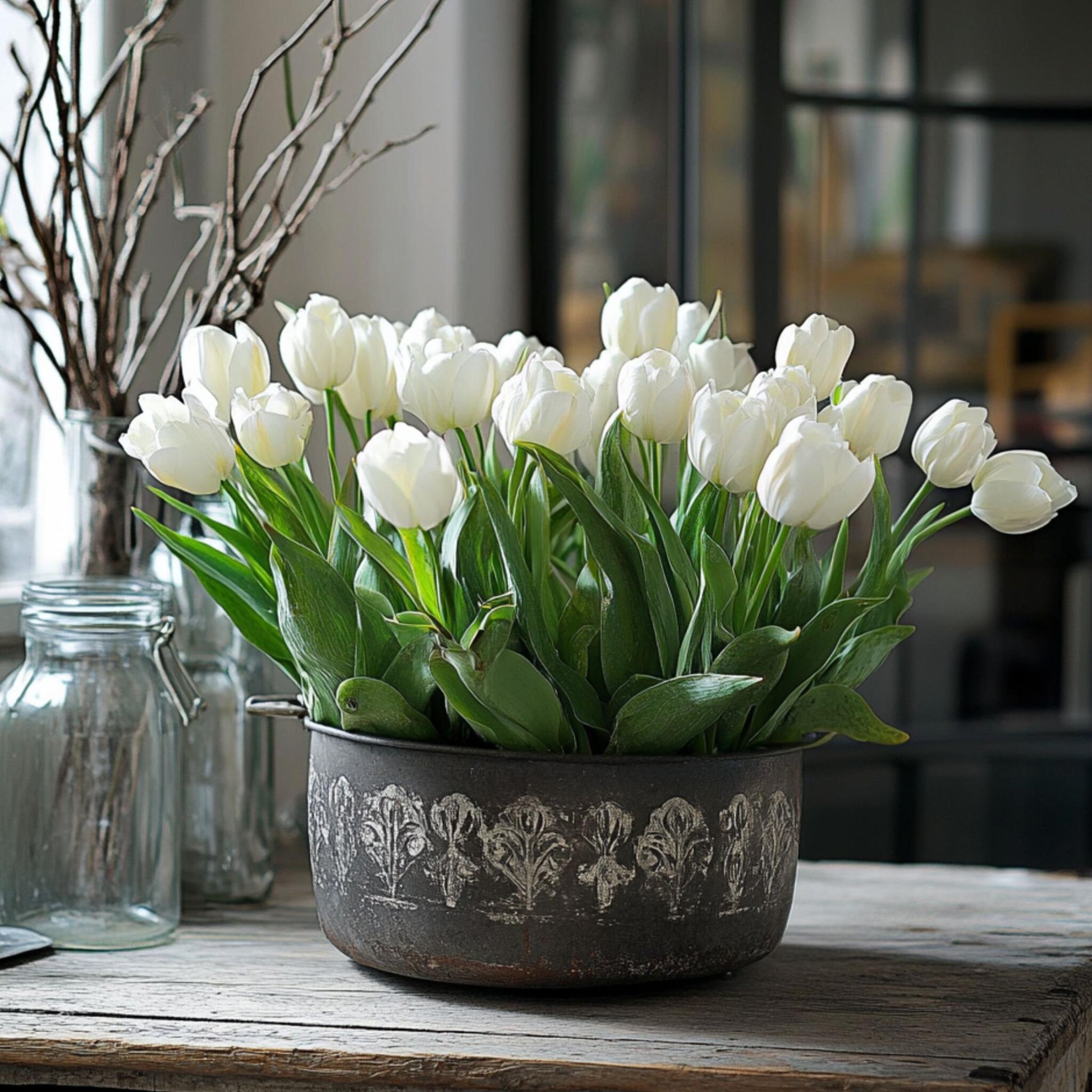 Bulbos De Tulipán - 21 Pzs - Tulipa 'northcap' - Bulbos De Flores - Amarillo_1