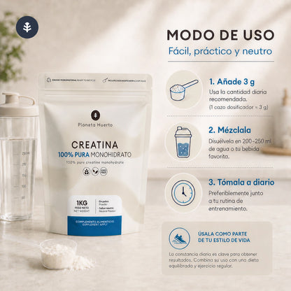 Creatina Monohidrato Planeta Huerto 1 kg