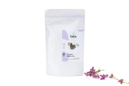 Cacao nibs criollo ecológico, trocitos de cacao puro sin azúcar para toppings 150 g_0