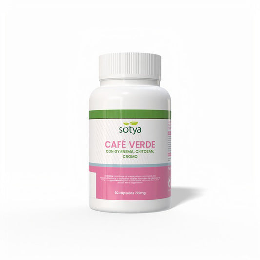 Café Verde con Gymnema, Chitosan y Cromo Sotya 90 cápsulas de 720 mg