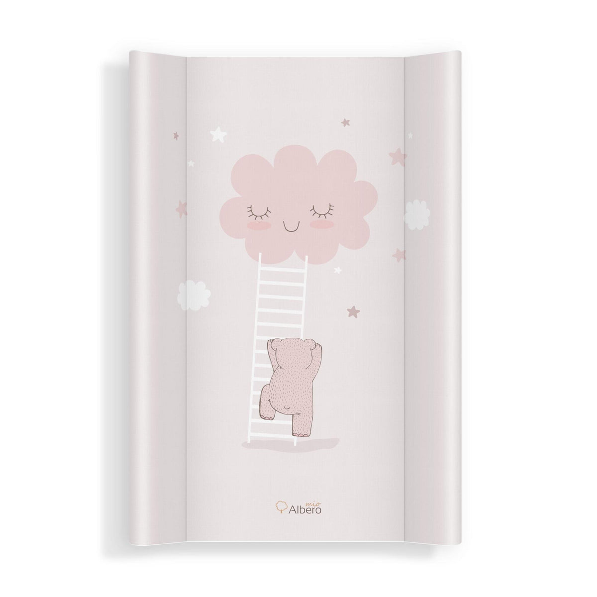 Cambiador Base Rígida Para Cuna 70x47 Nubes Rosa_0