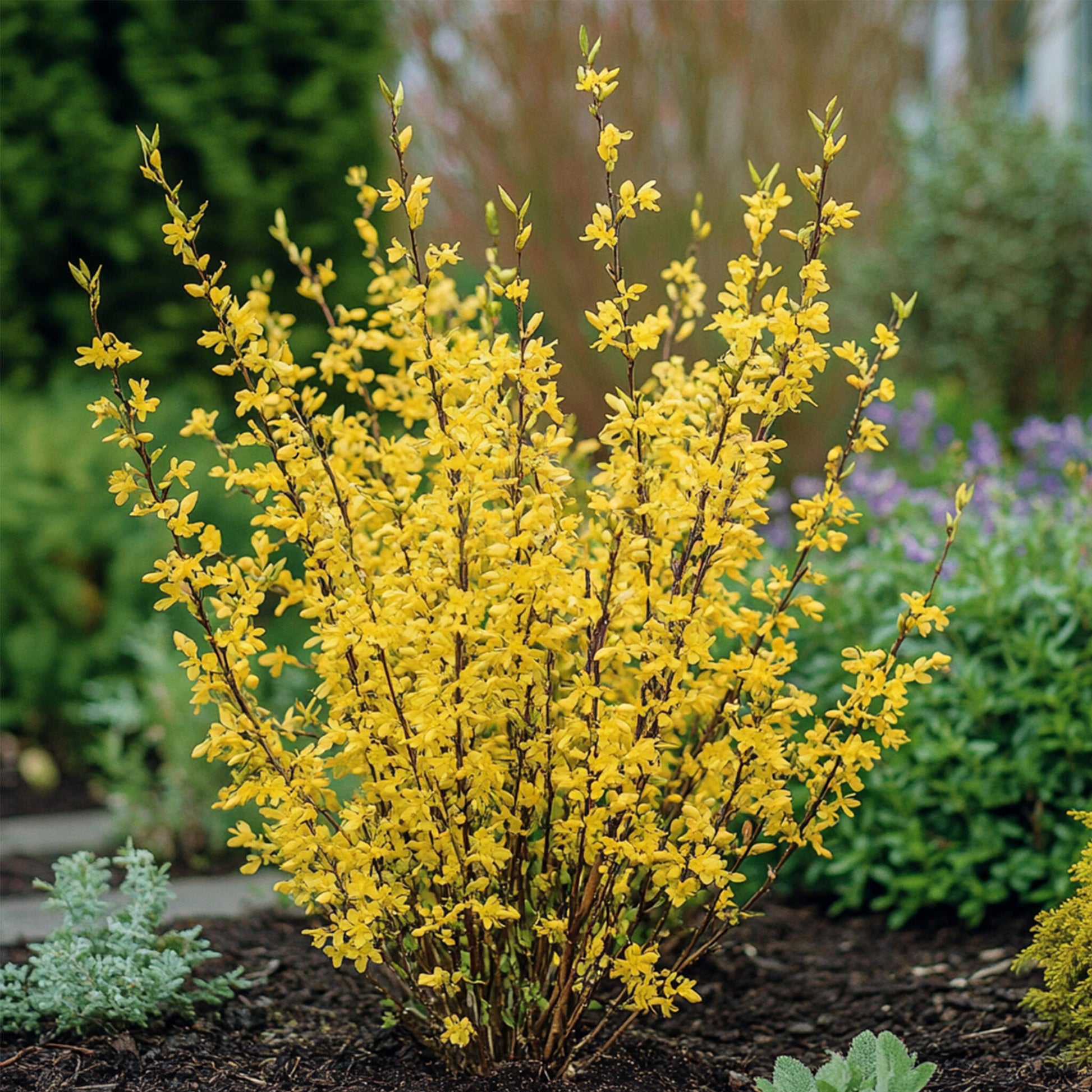 Campanita China - 2 Pzs - Forsythia Intermedia 'minigold' - A25-40cm - ⌀17cm_4