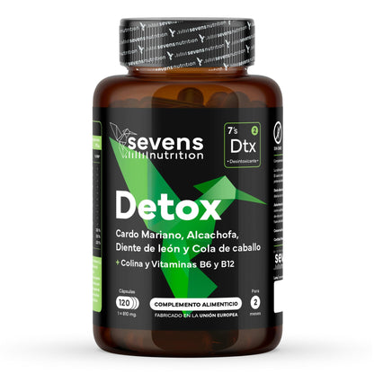 Cardo Mariano Detox Sevens Nutrition. Hígado Sano Y Depuración Natural._0