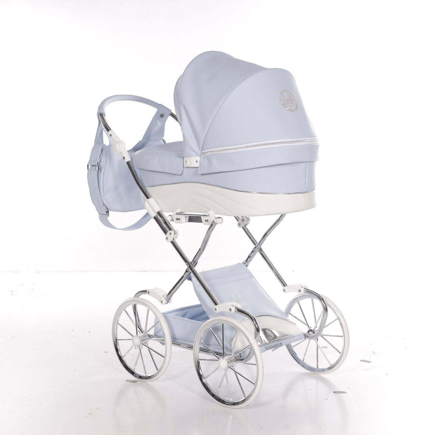 Carro De Muñecas Lulla Maxi Classic Azul_0