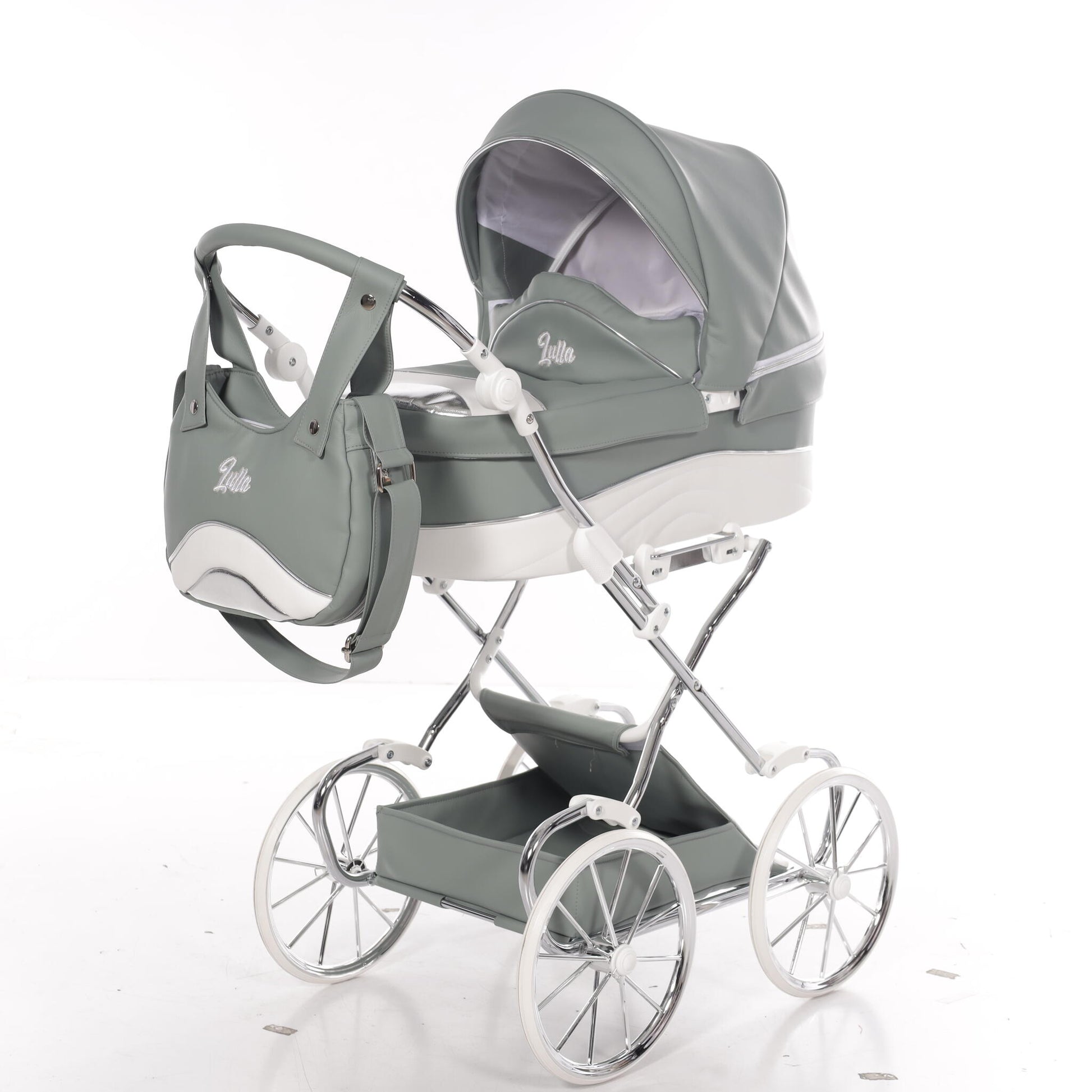 Carro De Muñecas Lulla Maxi Classic Verde_1