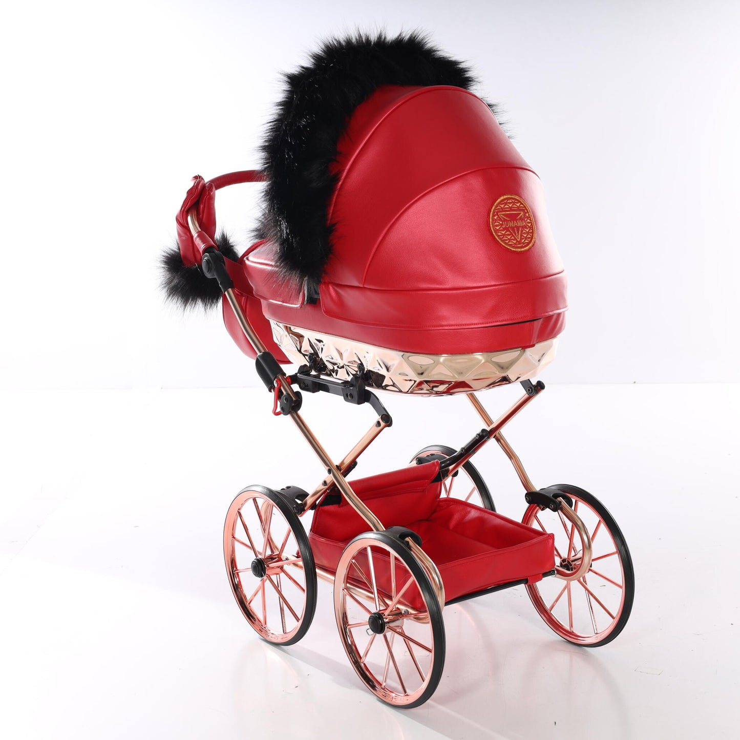 Carro De Muñecas Rudolph Classic Rojo Junama_4