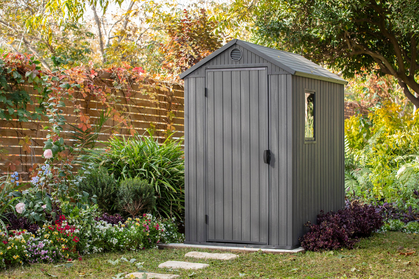 Caseta De Exterior Darwin 4x6 De Keter. 1256x185x205 Cm - Verde_4