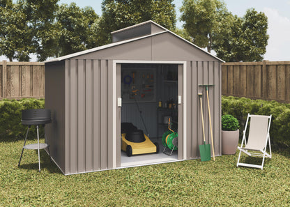 Caseta Metal Lattsta 5,44m2 - 10 Años De Garantía - 282x192x222cm. Cobertizo Jardin_3