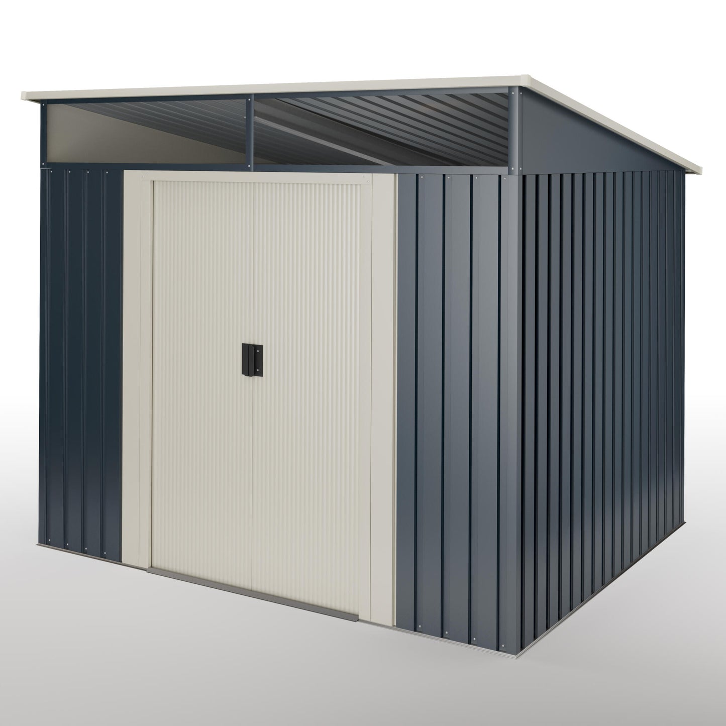 Caseta Metal Wasabi Stark 6,6m2 - 10 Años De Garantía - 279x238x203cm. Cobertizo Jardin_0
