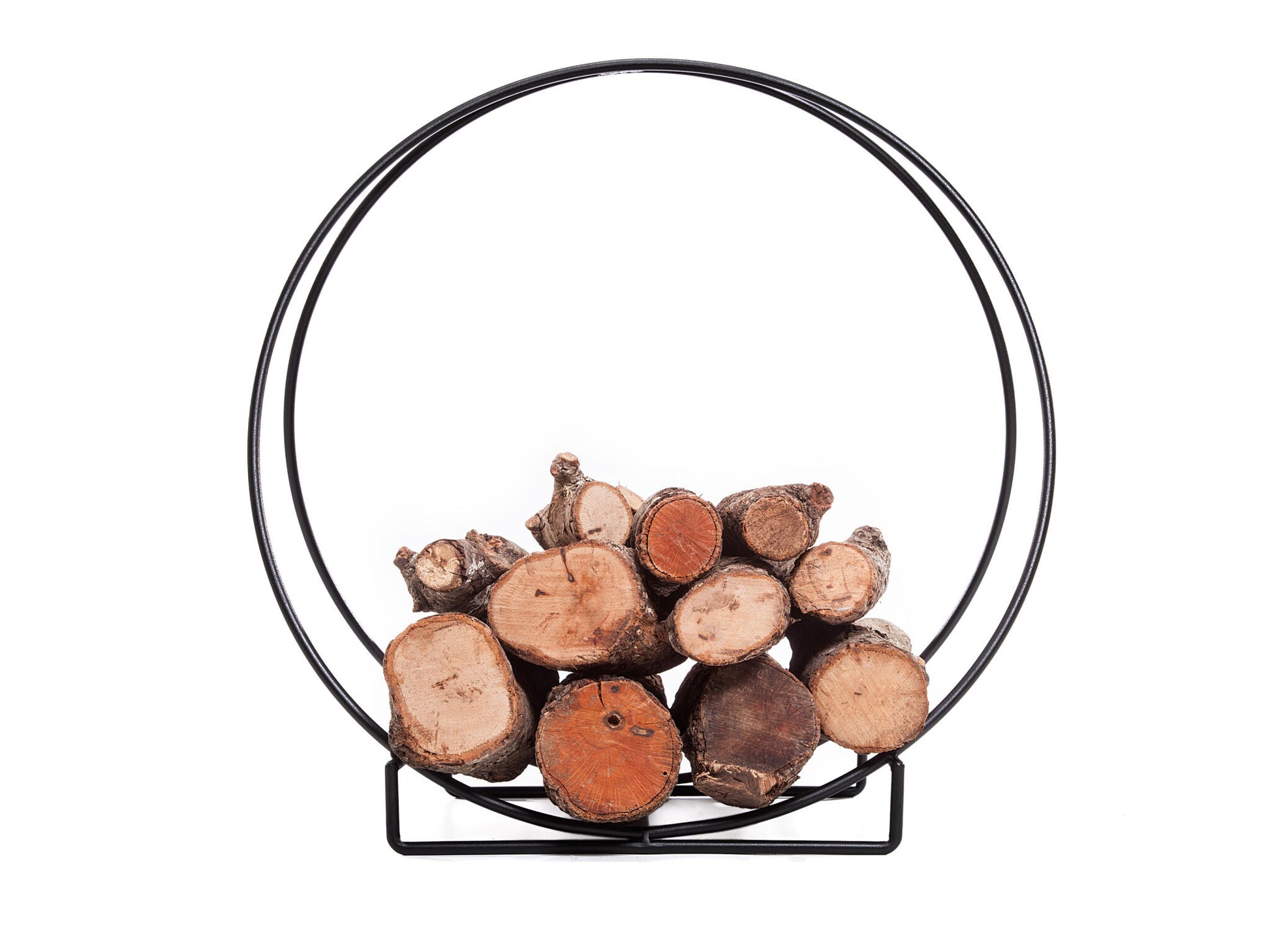 Cesta porta leña en acero negro_1