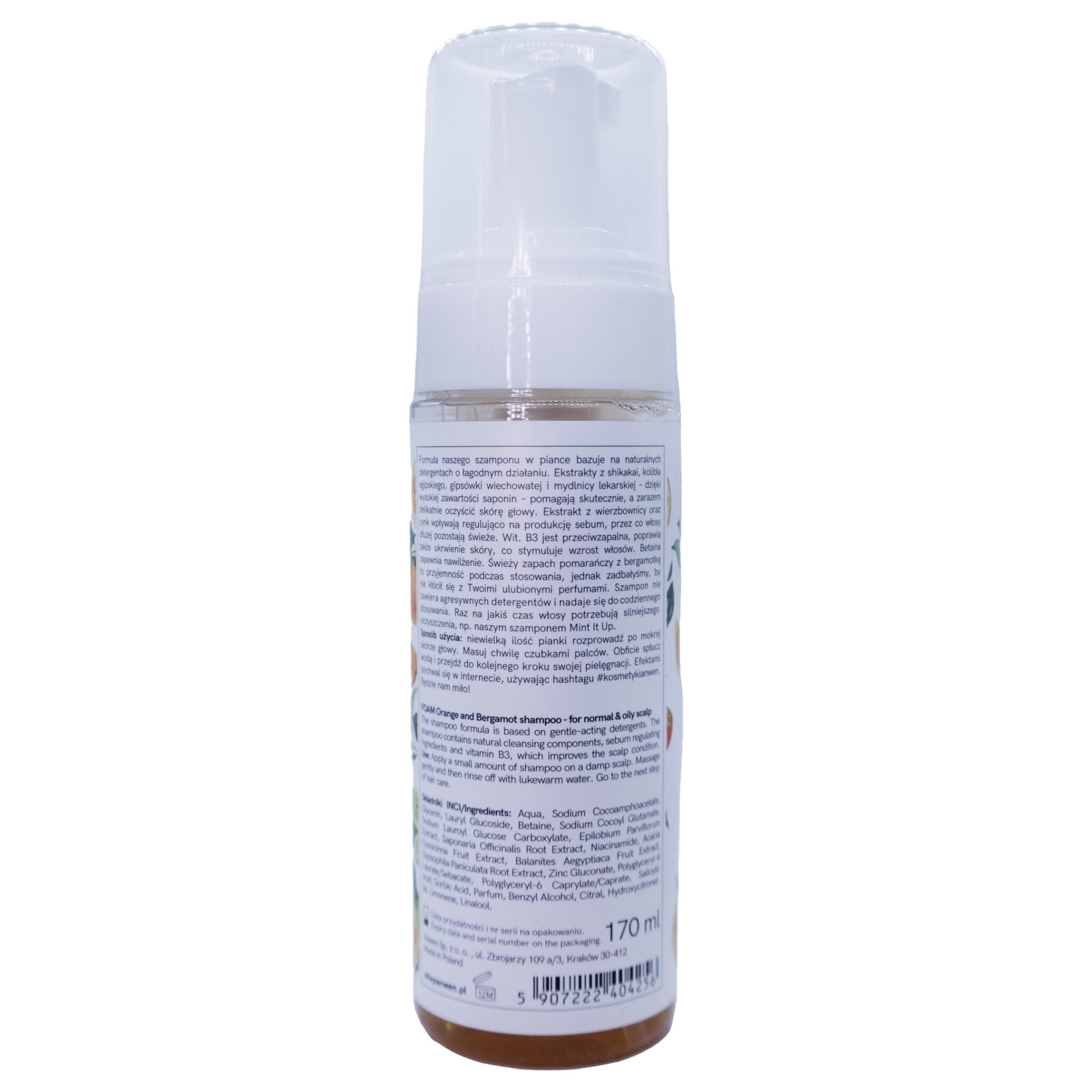 Champú En Espuma Orange & Bergamot Anwen 170ml_2