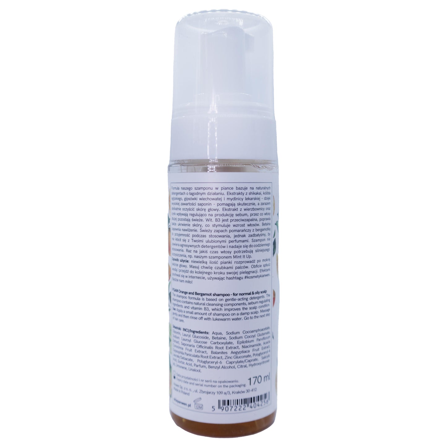 Champú En Espuma Orange & Bergamot Anwen 170ml_2