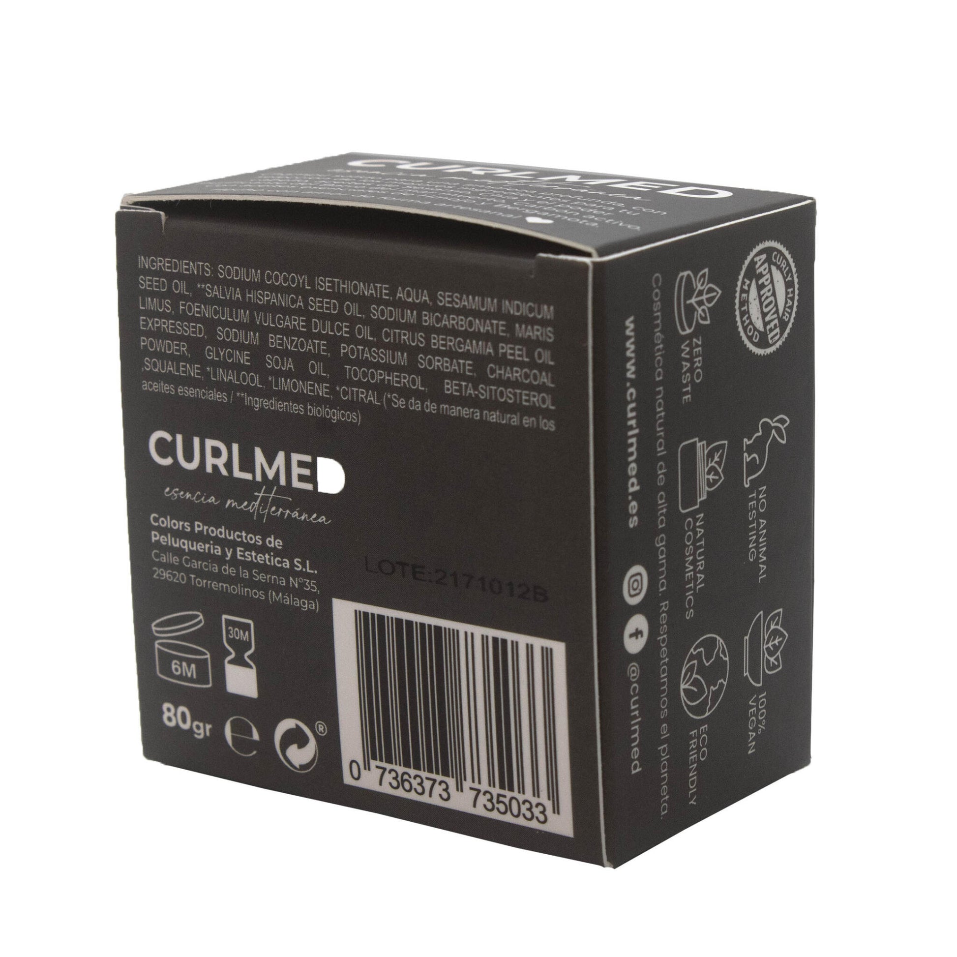 Champú Sólido Detox Y Purificante Curlmed 80g_1