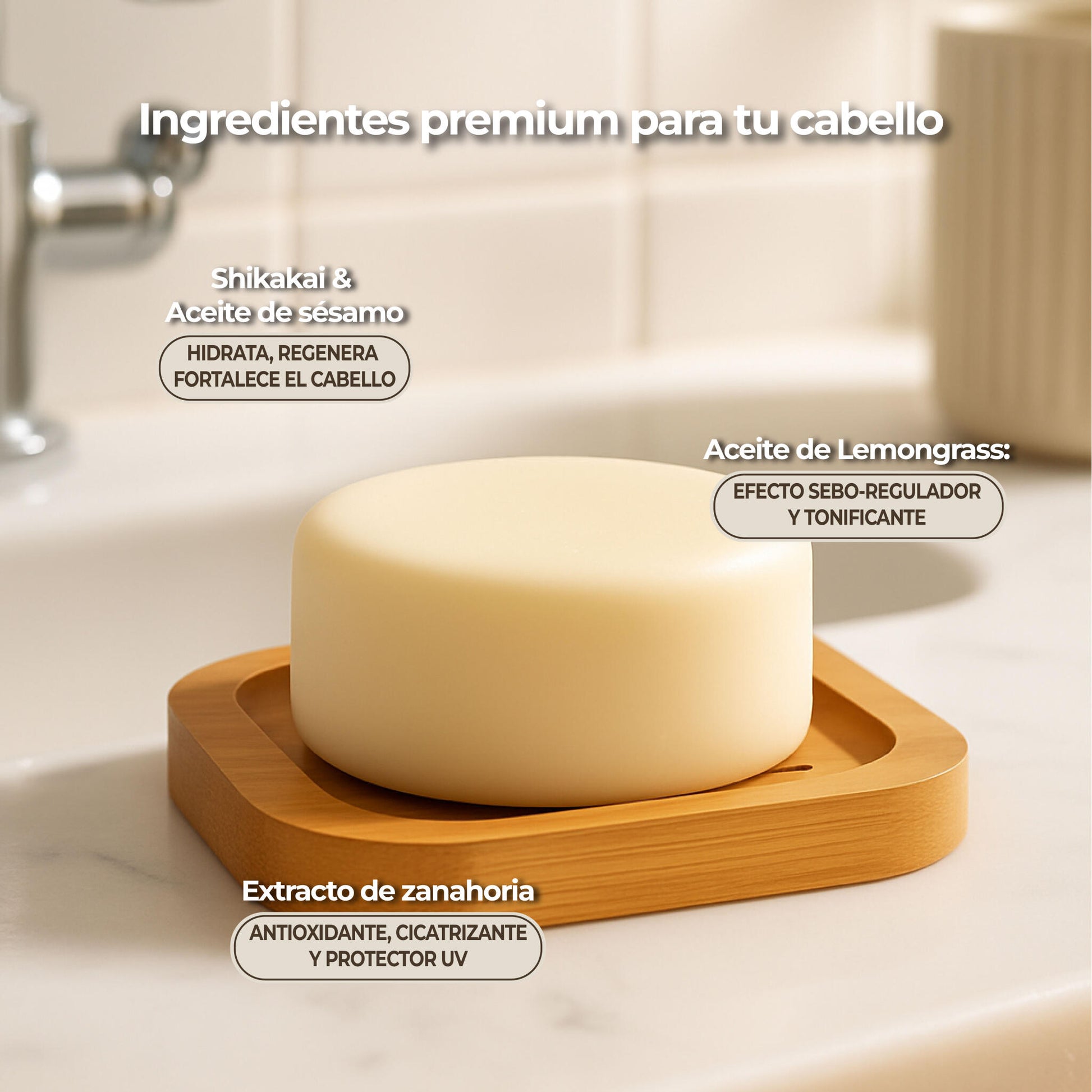 Champú Sólido Shikakai 80 g | Cabello Graso y Mixto | Limpieza Purificante_3