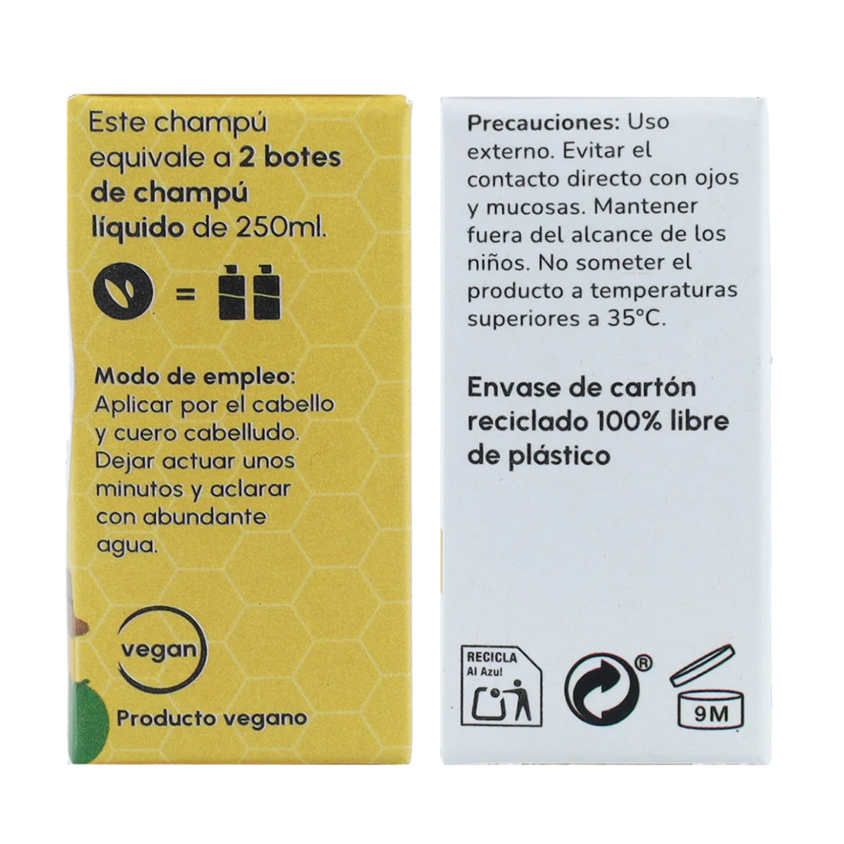 Champú sólido hidratante Oliva y Miel Planeta Huerto 85 gr