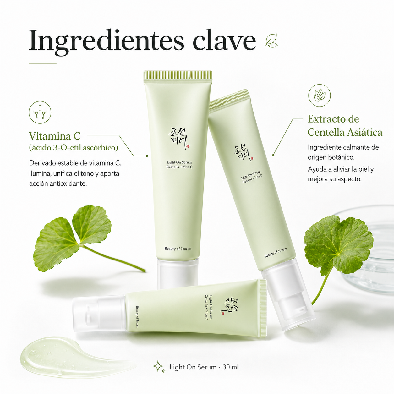 Sérum facial Light On Serum Centella + Vitamina C Beauty Of Joseon 30 ml