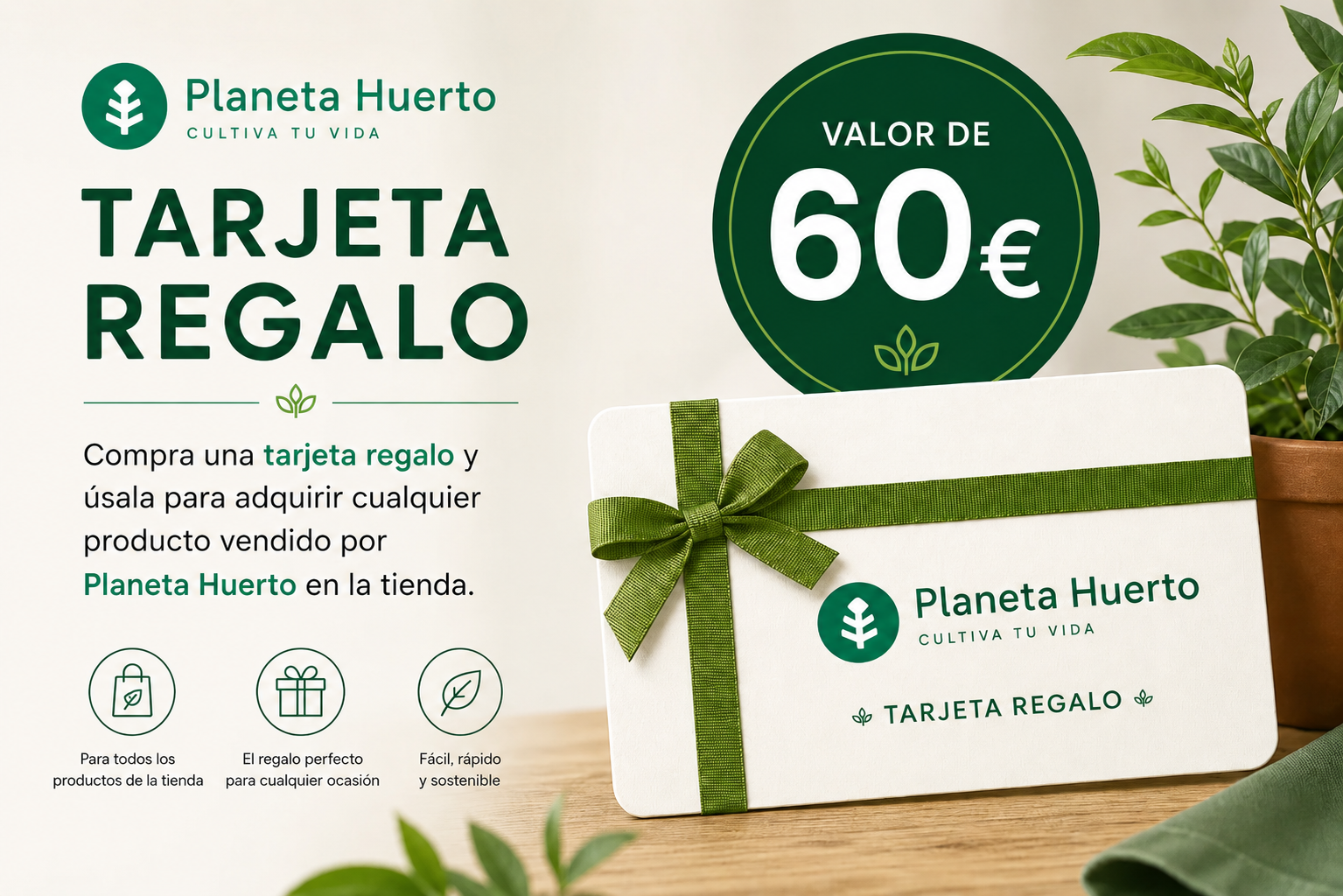 Tarjeta regalo Planeta Huerto