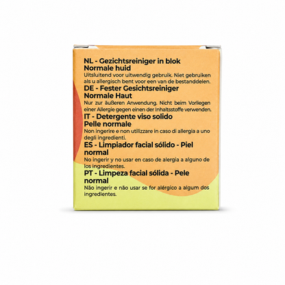 Limpiador facial sólido piel normal Lamazuna 1 ud 25g