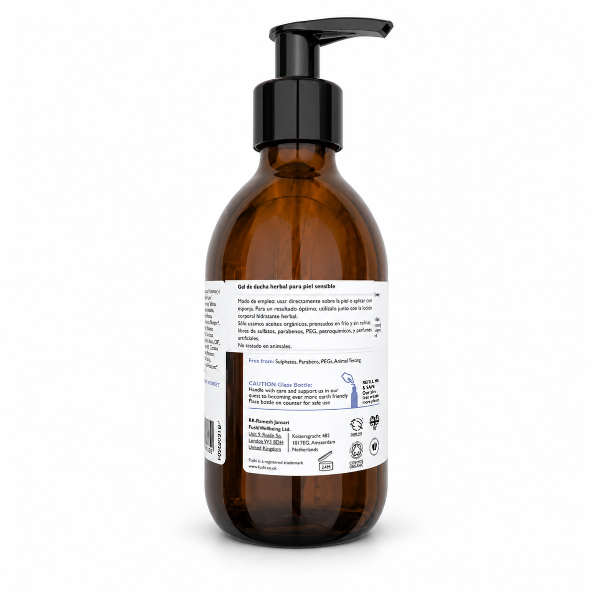Gel de ducha Herbal Piel Sensible Fushi 230ml