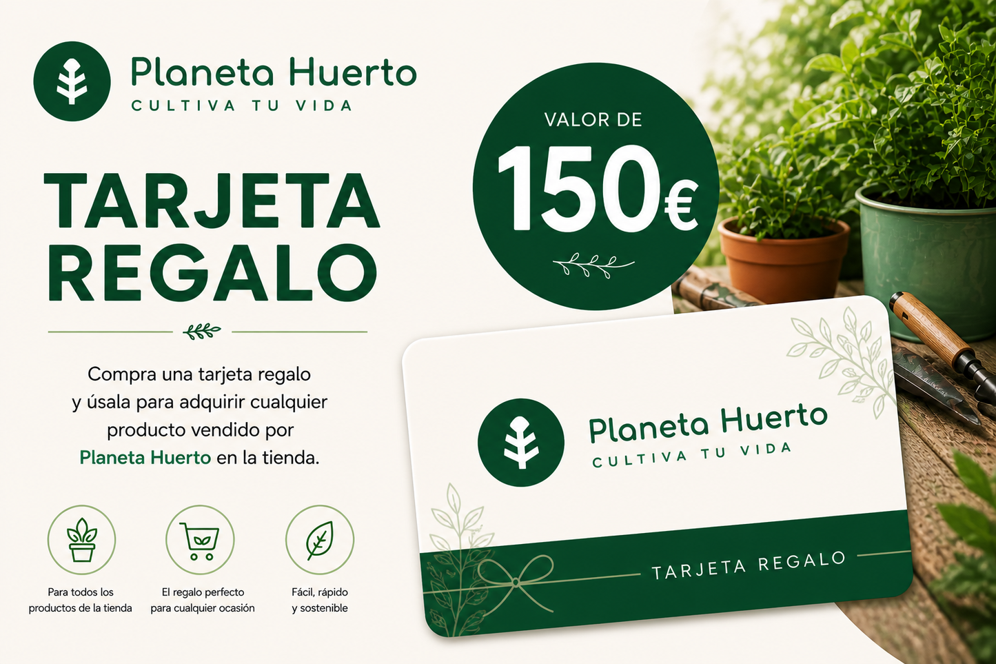 Tarjeta regalo Planeta Huerto