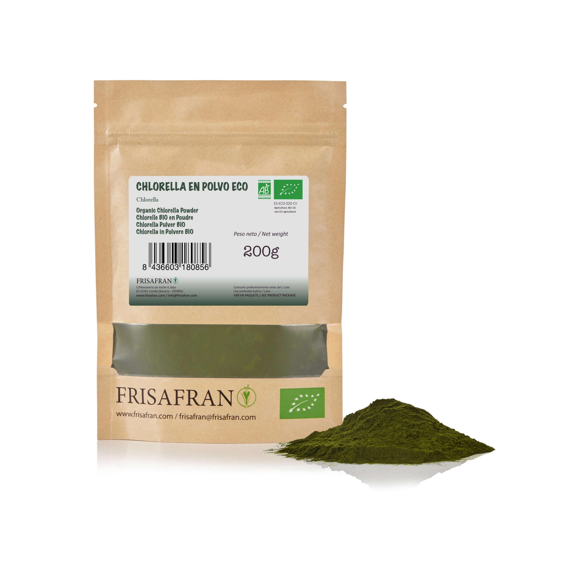 Chlorella Ecológica En Polvo - Calidad Y Sabor | Frisafran 100 G_1