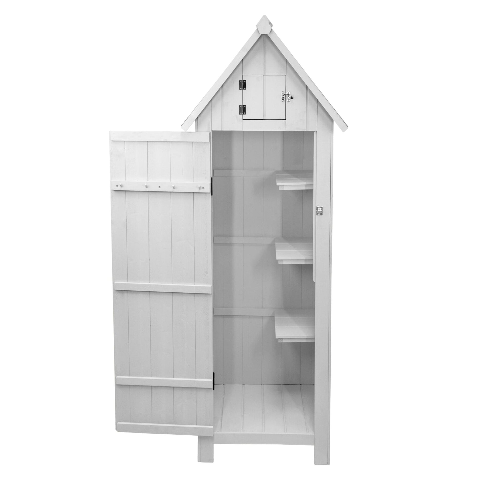 Cobertizo De Jardín De Madera - Blanco_2