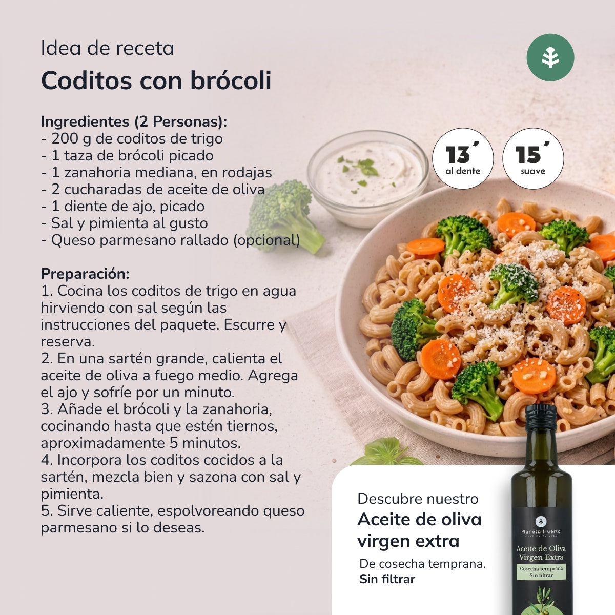 Coditos de trigo ECO Planeta Huerto 500gr