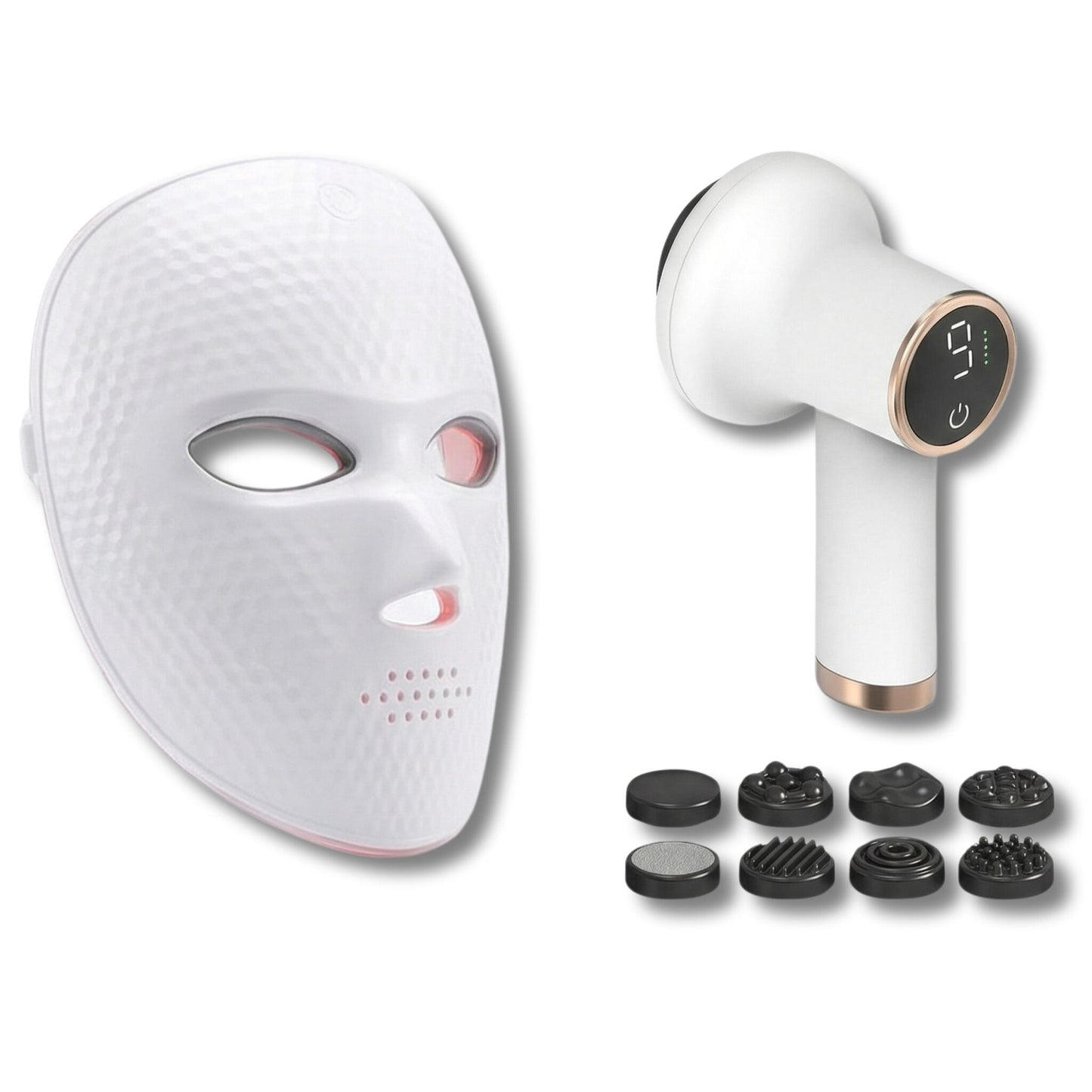 Cofre Belleza Y Silueta – Mascarilla Led Facial Profesional Y Masajeador Anticelulítico Reafirmante_0