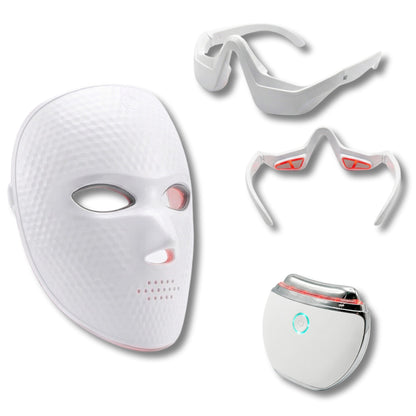 Cofre Luminosidad Y Mirada Lifting – Mascarilla Led Facial, Máscara Ocular Antifatiga Y Masajeador Reafirmante_0