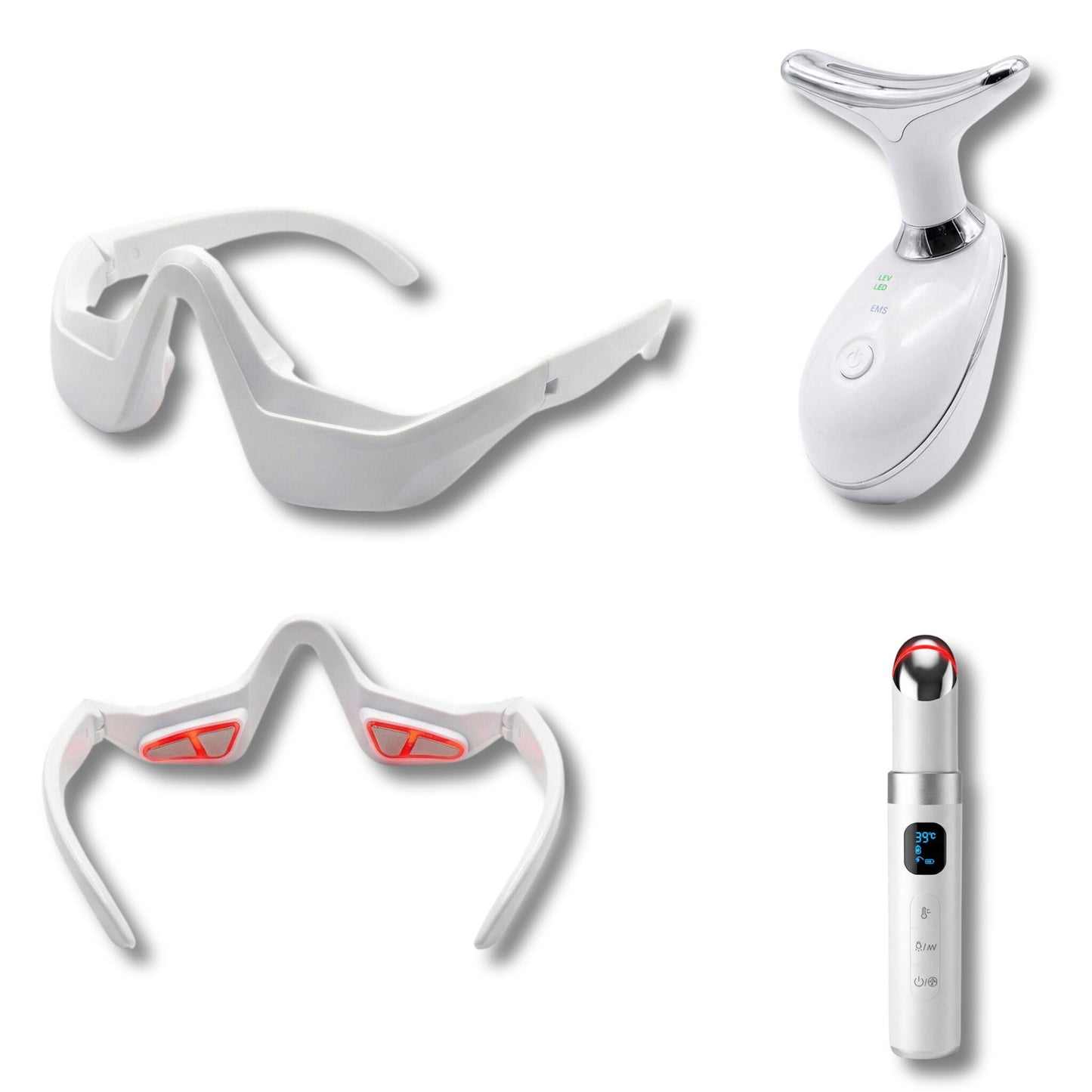 Cofre Mirada Y Tez Radiante –tratamiento Facial Ems Led + Máscara Ocular_0