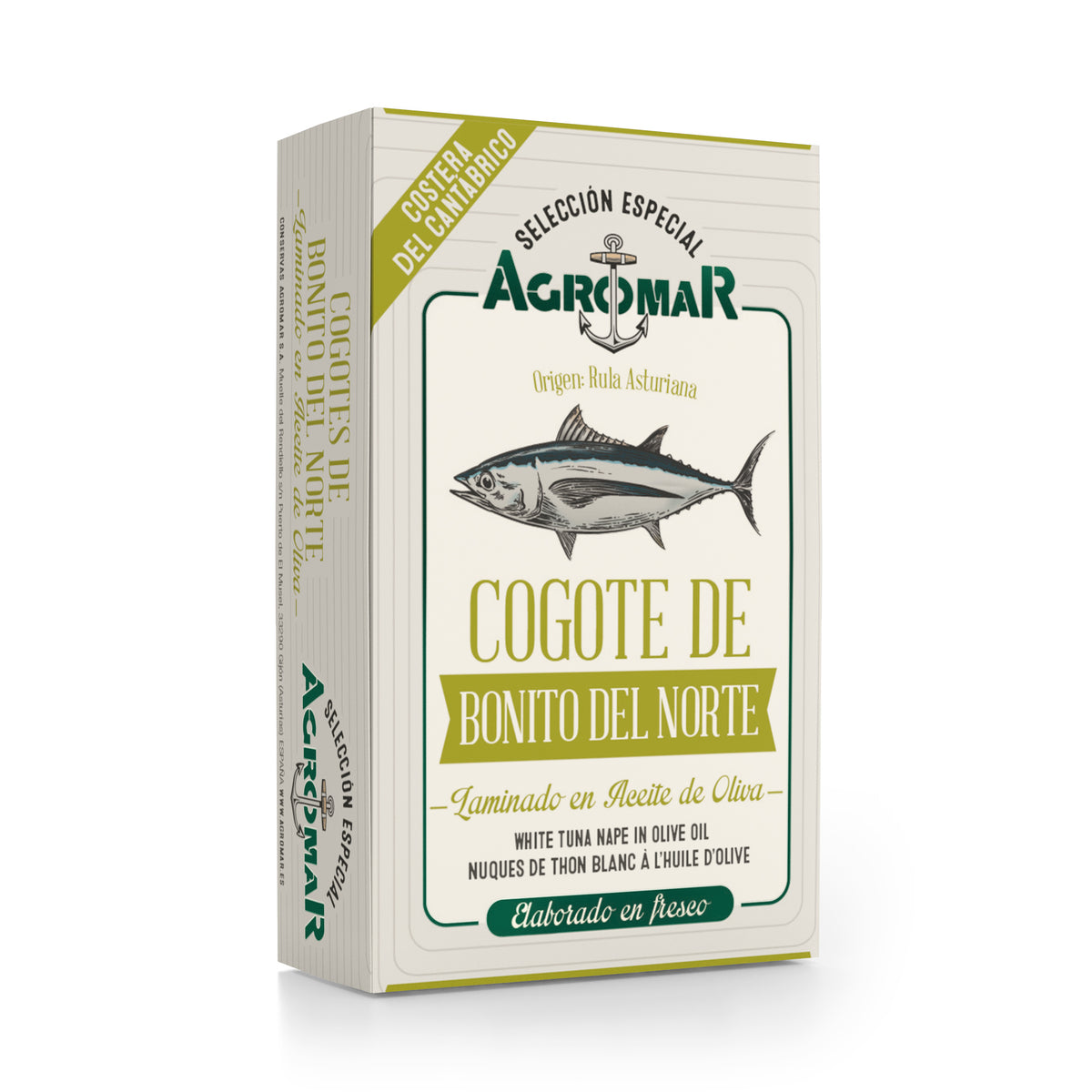 Cogote De Bonito Del Norte En Aceite De Oliva Lata AGROMAR 81 g