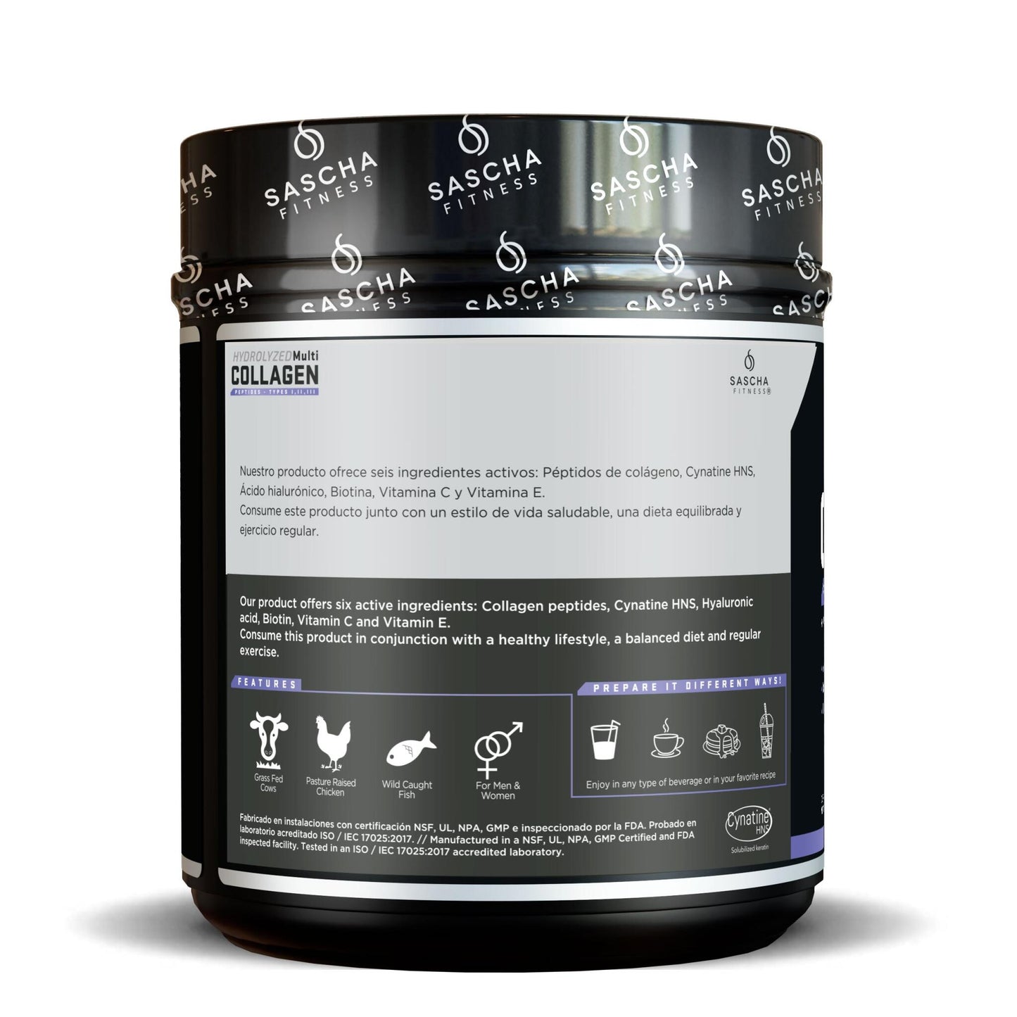 Colágeno Multi Hidrolizado Sabor Chocolate - Sascha Fitness España_2