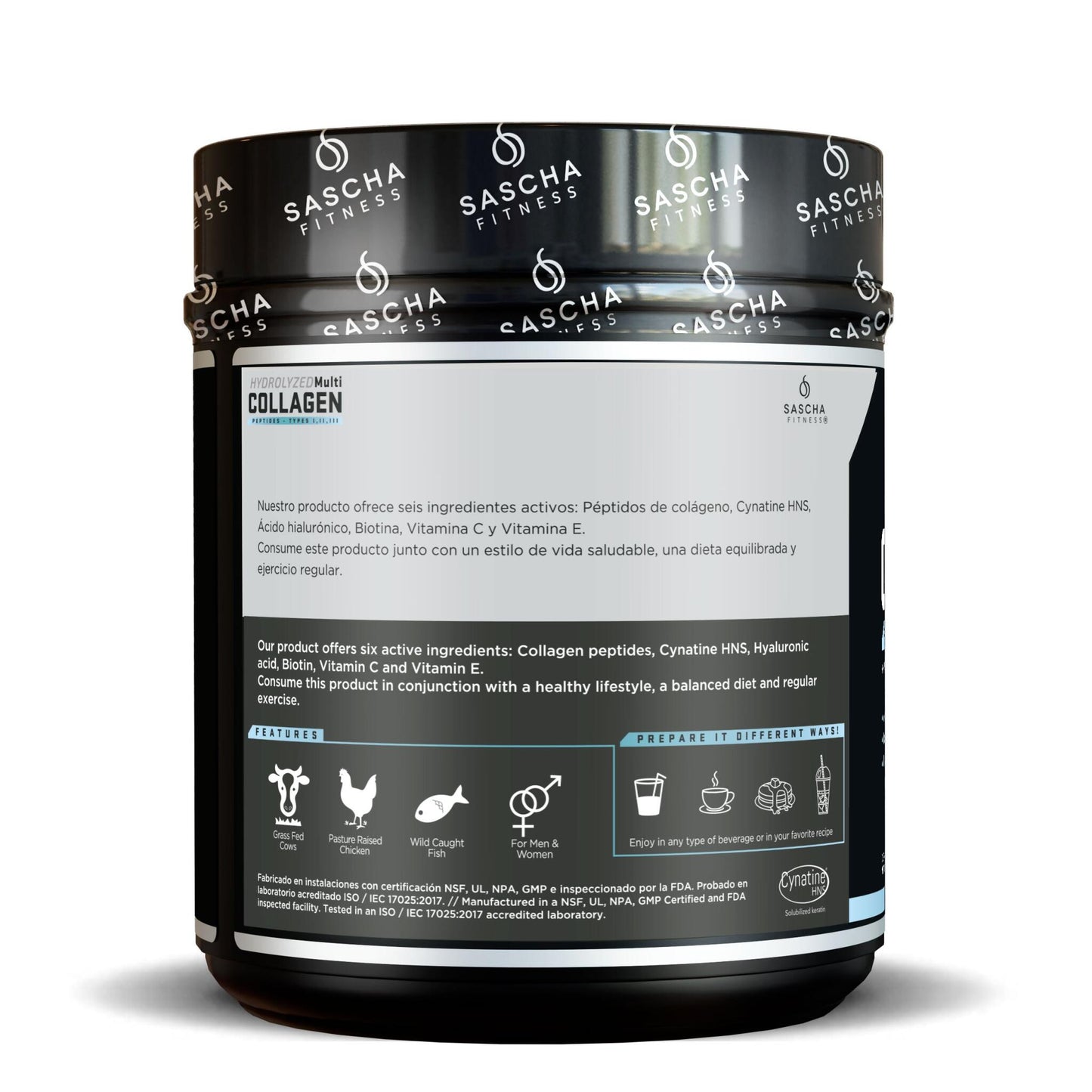 Colágeno Multi Hidrolizado Sin Sabor- Sascha Fitness España_2