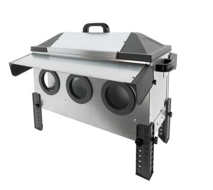 Comedero Para Gallinas Robust® | Tolva Antidesperdicio De Acero Galvanizado Para Exterior | Altura Regulable (18kg)_0