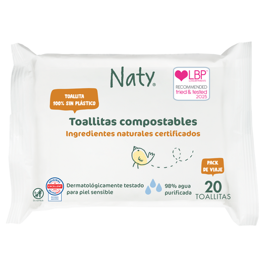 Toallitas formato viaje Naty 20 uds