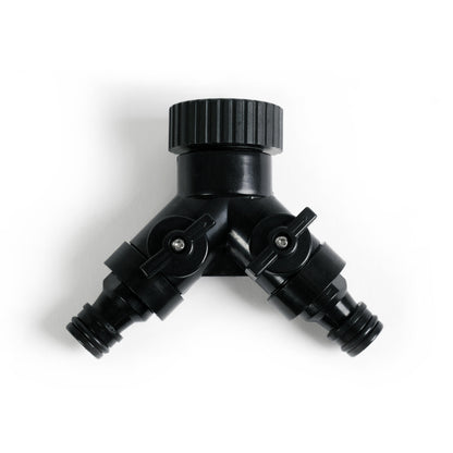 Conector De Dos Vías - Plástico, Negro, 10,50 X 9 X 4 Cm_0