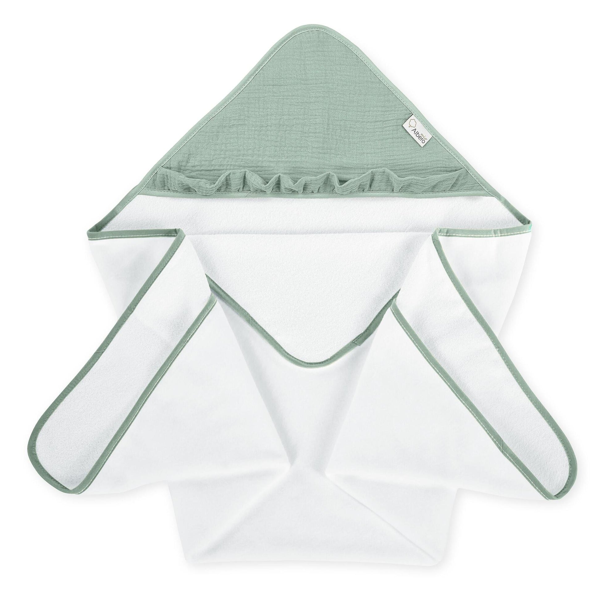 Cotton Color Maxicapa De Baño Para Bebés Albero Mio | Seca Y Abriga A Tu Bebé Con Suavidad Después Del Baño_2
