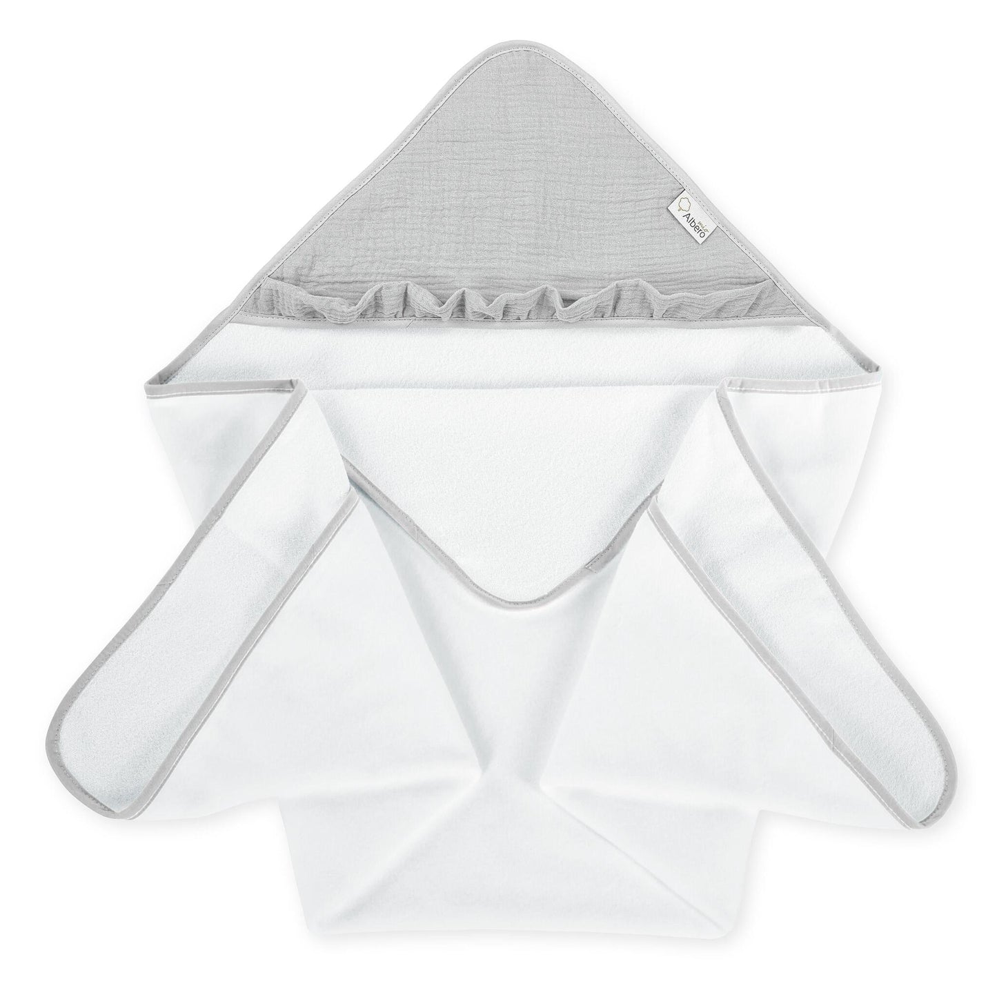 Cotton Color Maxicapa De Baño Para Bebés Albero Mio | Seca Y Abriga A Tu Bebé Con Suavidad Después Del Baño_3