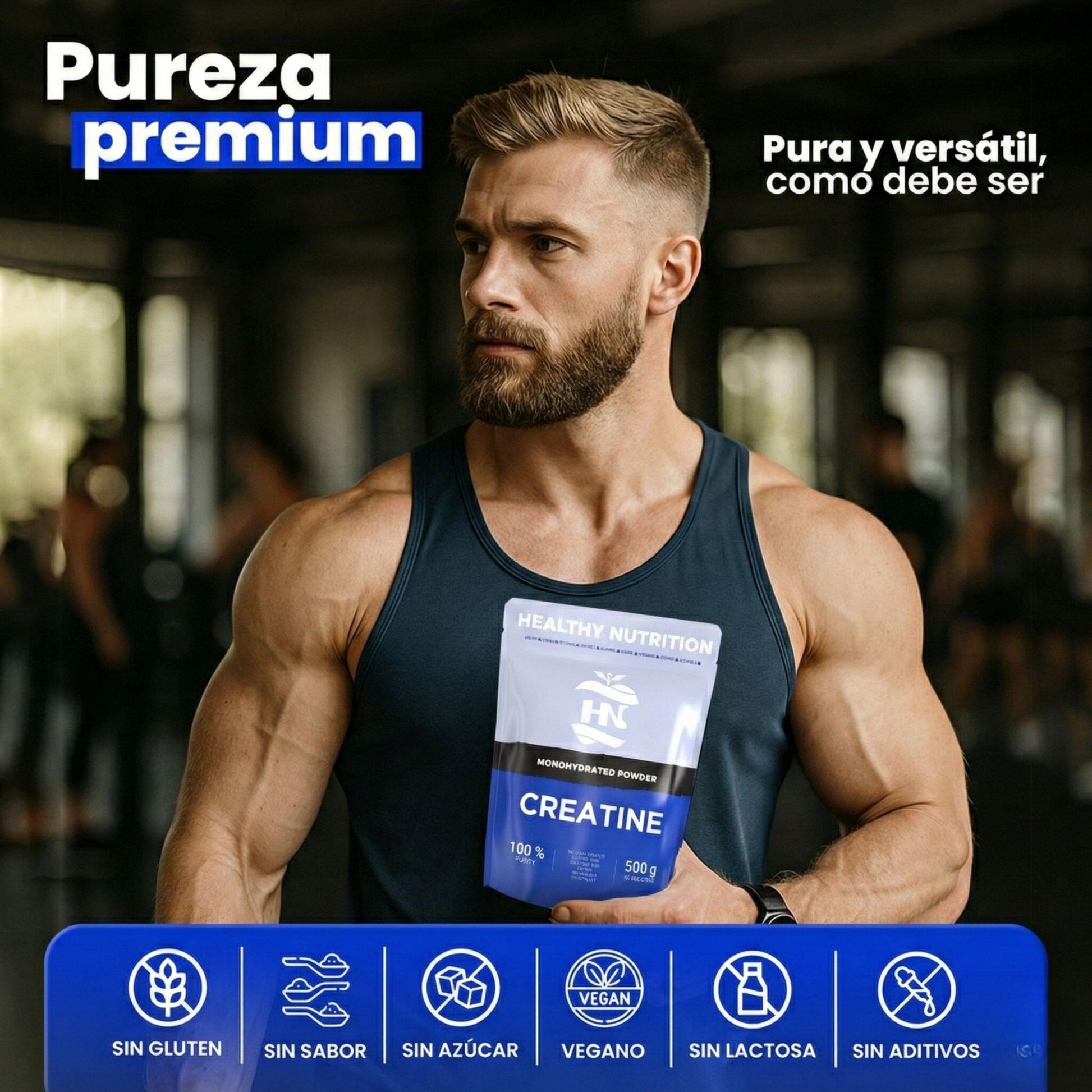 Creatina Monohidrato En Polvo 500g (166 Dosis) - Creatina Pura Sin Sabor - Suplemento Deportivo Para Masa Muscular_2