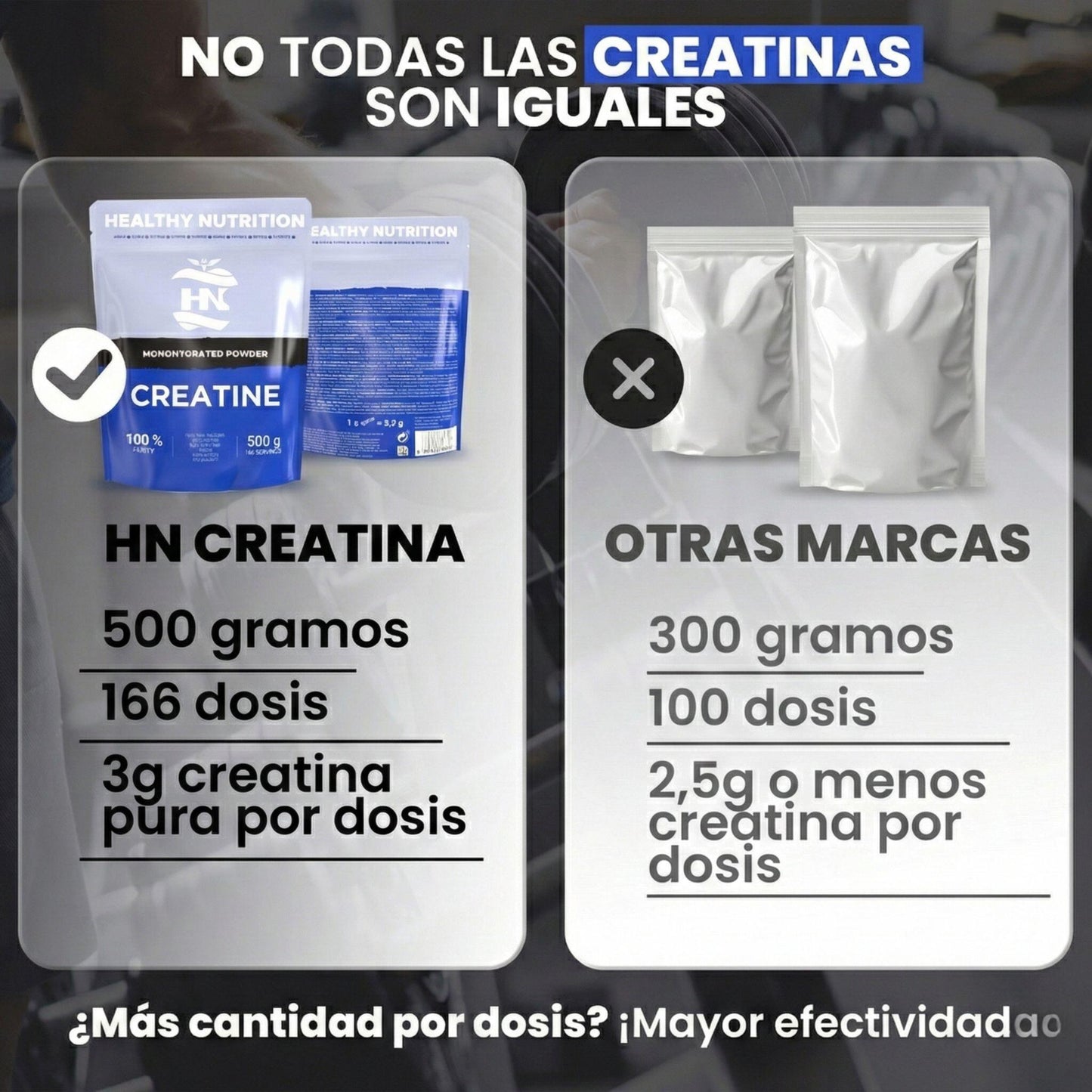 Creatina Monohidrato En Polvo 500g (166 Dosis) - Creatina Pura Sin Sabor - Suplemento Deportivo Para Masa Muscular_3