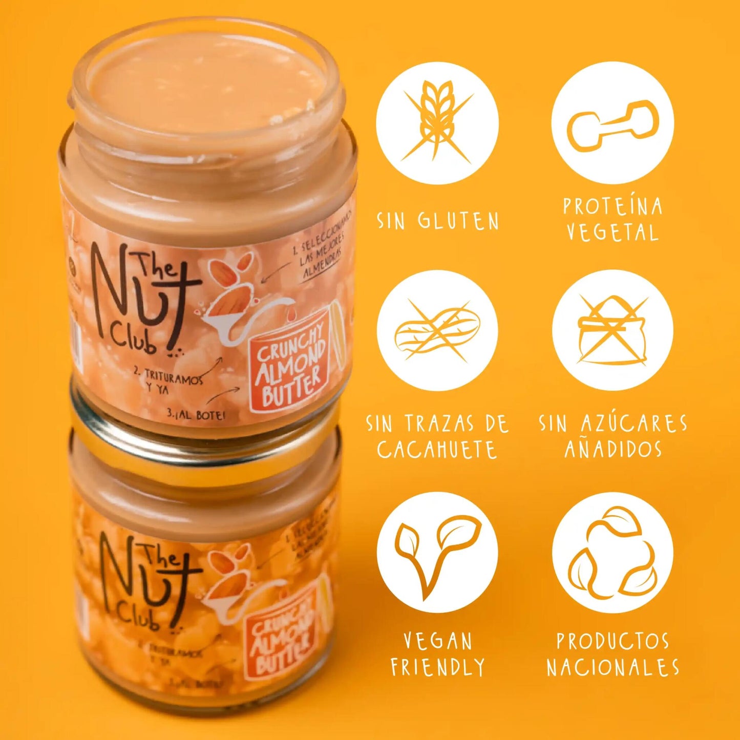 Crema De Almendra Crujiente 4 Tarros_2